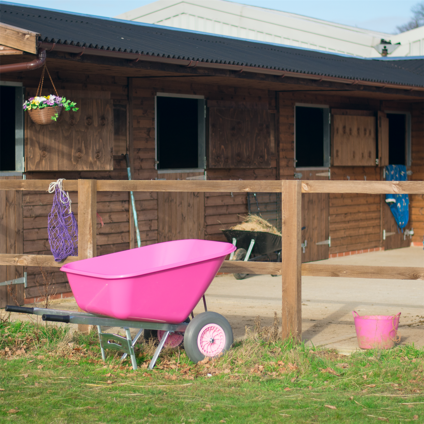 200L XL Heavy Duty Twin Wheelbarrow