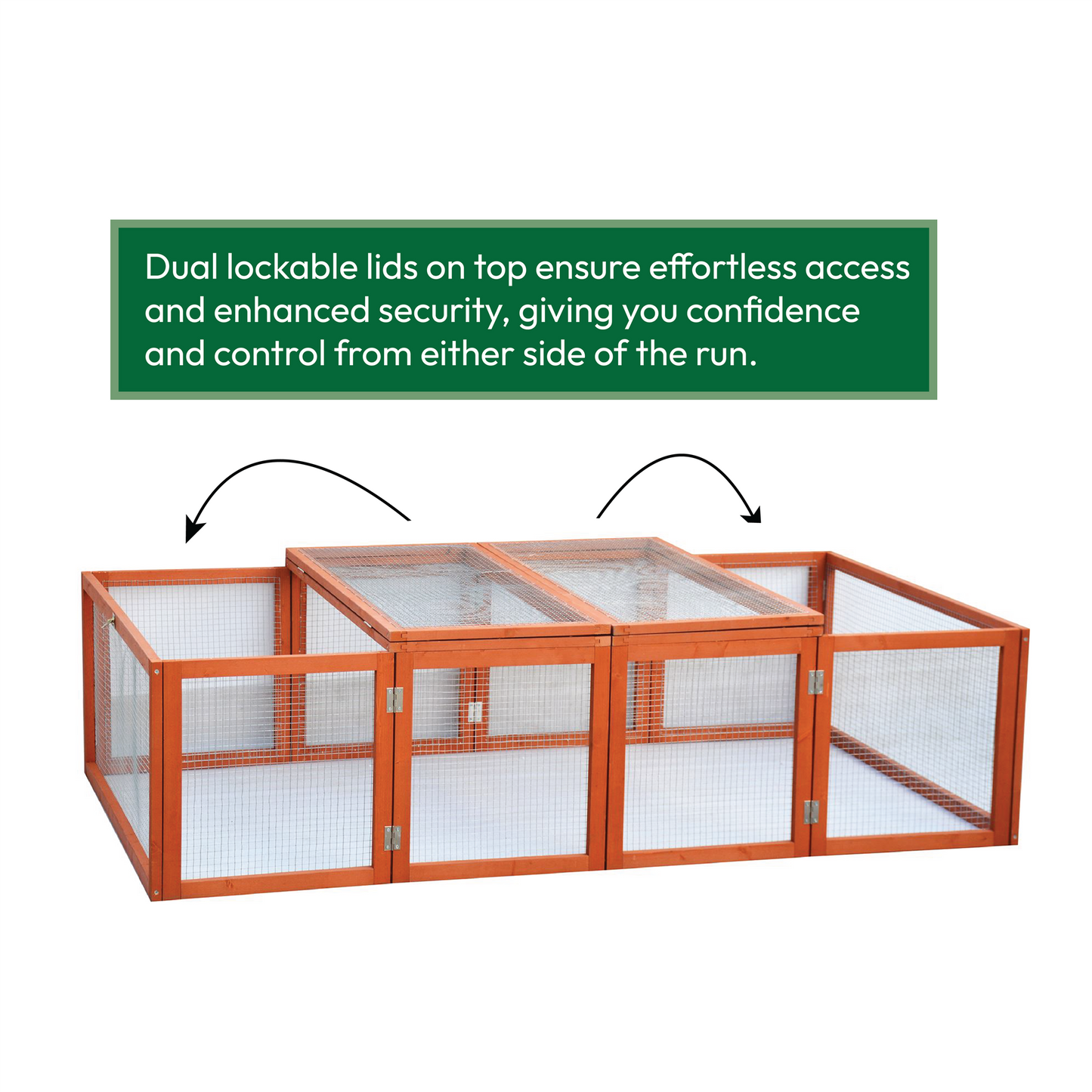 6ft Wooden Folding Pet Run